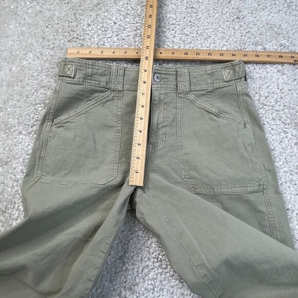 American Eagle Stretch Stovepipe Utility Pants Green Womens 4 - Picture 6 of 7